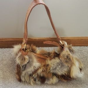 Tangaroa Terrida Leather and Fur Bag